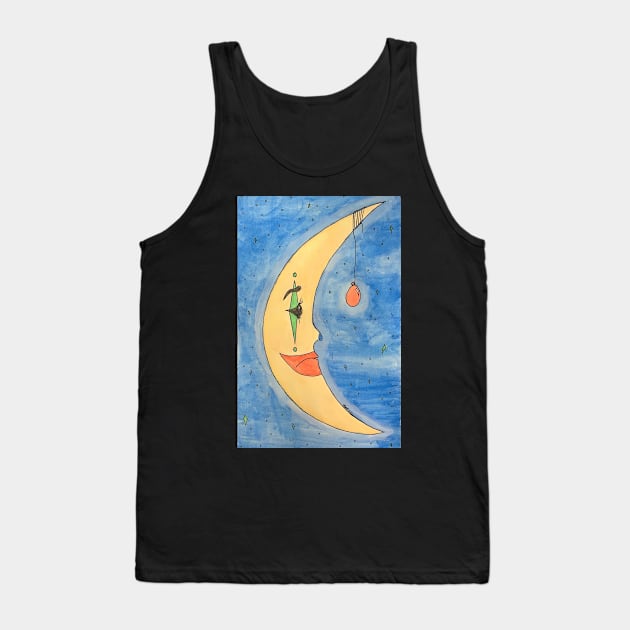 Moon the Clown Tank Top by alolxis